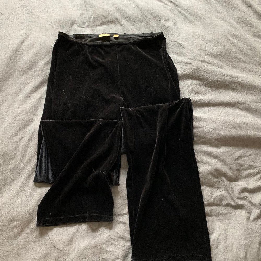 Black Velvet Pants